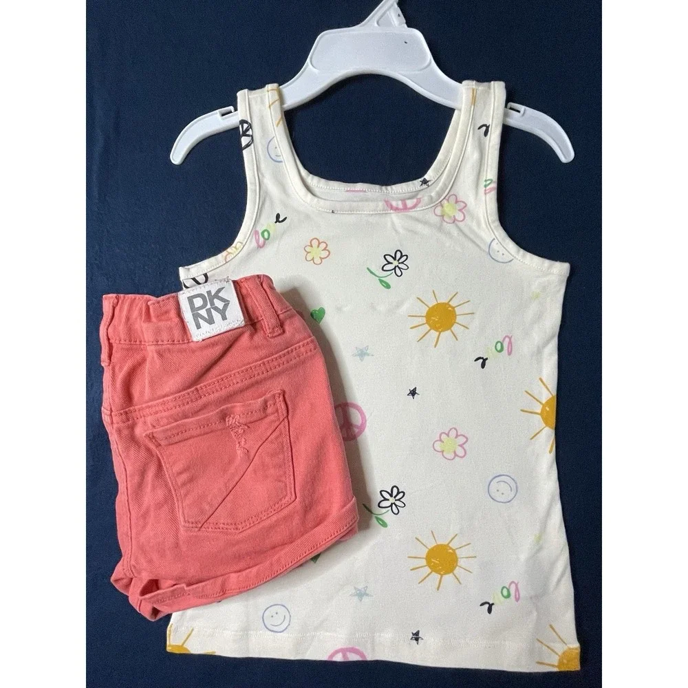 Huge Lot Girls Size 7 8 Summer Clothes NEW &EC Dress Justice Jeans Shorts DKNY